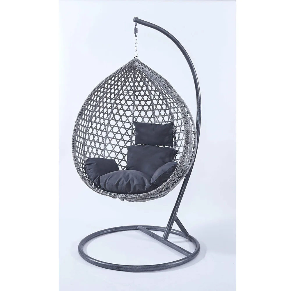 product traditional metal outdoor patio furniture two seater egg chair with hanging restaurant style-3