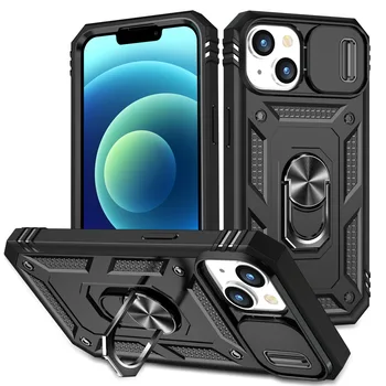 Mobile Phone Accessories Back Cover with camera Ring Holder Shockproof Armor Phone Case for iPhone 14 Pro max
