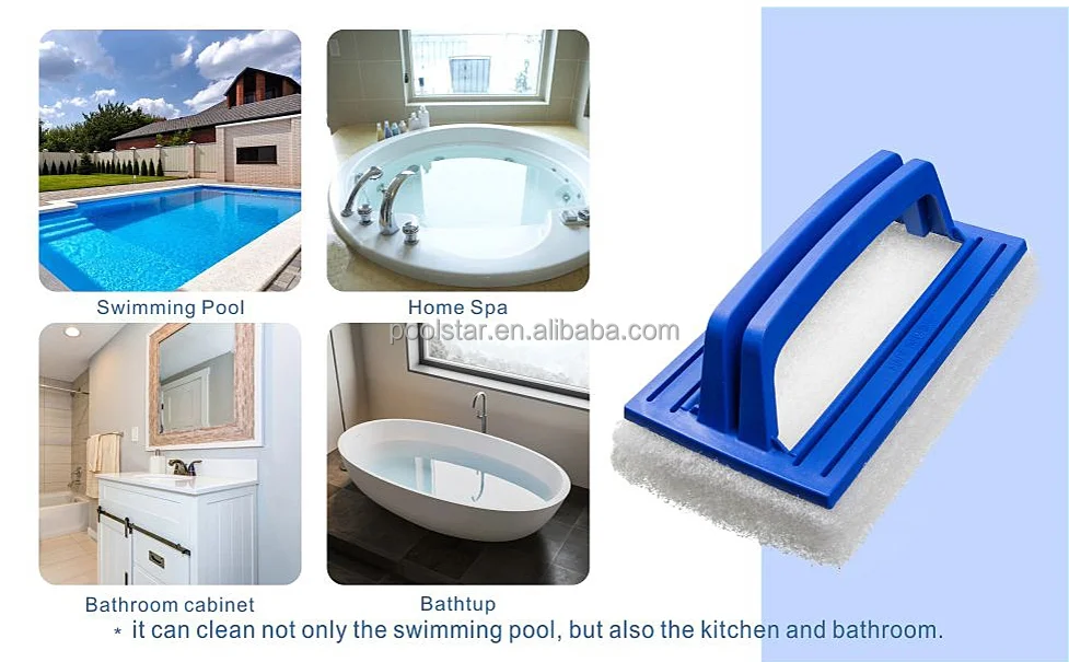 Efficient Swimming Pool Cleaner Scrubbing Pad Brush For Other Pool