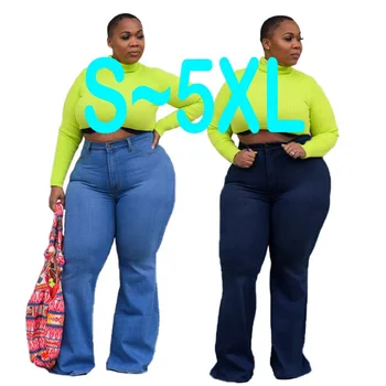 High Waist Ripped Large Size Elegant Lady 4xl 5xl 6xl 7xl Women Plus ...