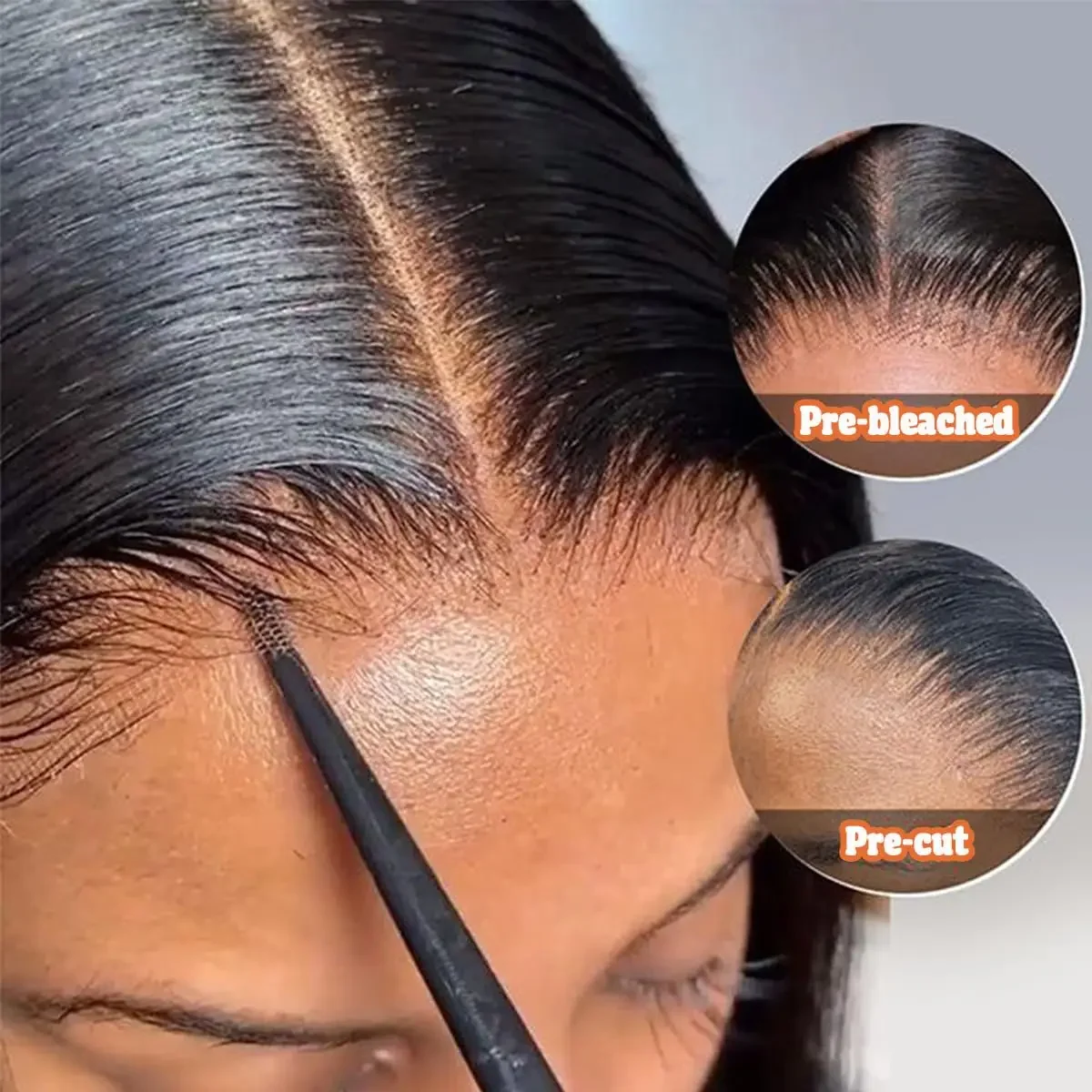 Water Wave Human Hair Bob Wig Glueless Pre Plucked Lace Front_voghion.com