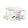 Small floral coffee cups and plates