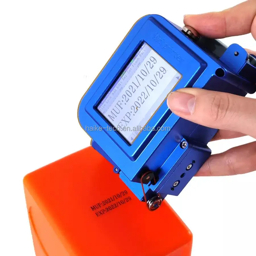 Mini Printer Handheld Inkjet Printer Hand Held Portable Ink Jet Printer for Box Logo Batch Code Printing