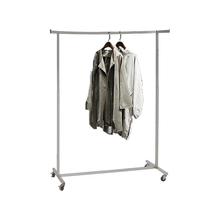 New Version 2020 Double Rod Portable Clothing Hanging Garment Rack