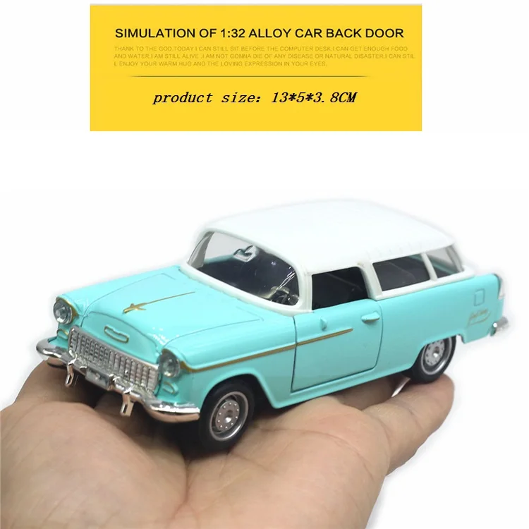 Alloy Pull Back Car Models Metal Diecasts Toy Vehicle 1:32 High Simulation Retro Vintage Car Toy Kid's Gift