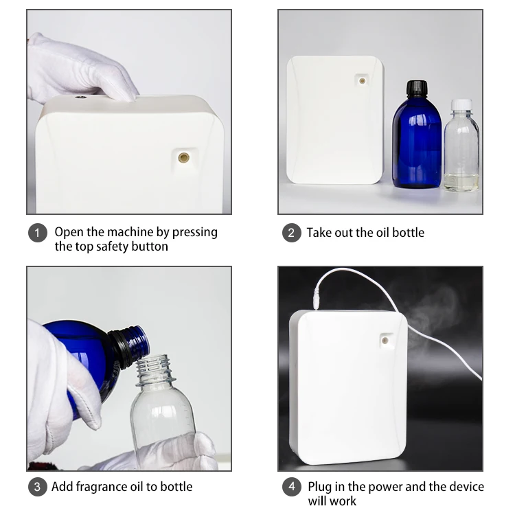Commercial Electric Scent Diffuser Machine Aroma Essential Oil Diffuser with Phone Remote Scent Diffuser Machine Fragrance