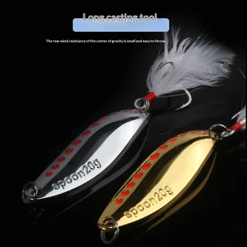 New Red Dot Leech Luya Sequin Zinc Alloy Artificial Hard Bait Without Hooks for Bass Fishing – Hard Lure – view 3