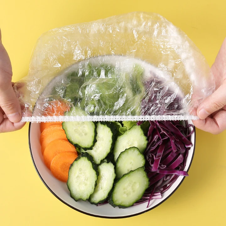 Kitchen Strong Reusable Elastic Wrap Bowl Covers Disposable Food Plate