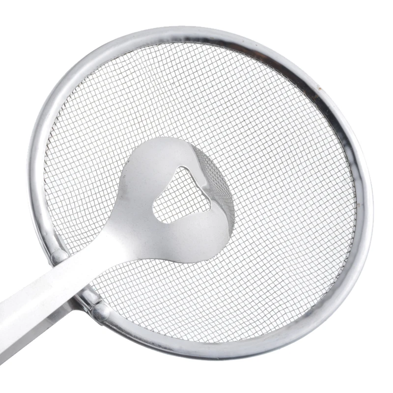 28*10cm Stainless Steel Deep Frying Tongs With Strainer Fry Kitchen