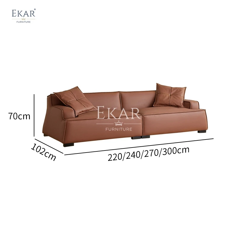 product new design ekar high density foam earth tone modern living room sofa-64