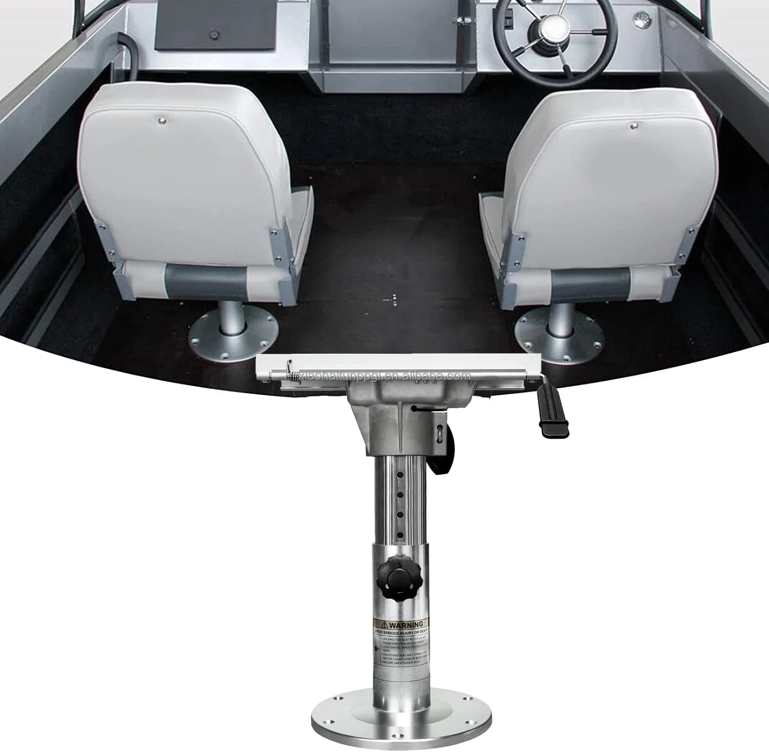 Boat Seat Pedestal 330mm Height Removable Captain Chair Pedestal - Main Image