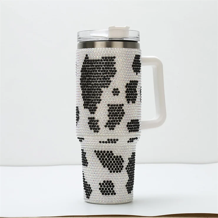 Grosse bouteille d'eau en métal tasse sans BPA double paroi en acier inoxydable mug de voyage pour café 40 oz tumbler isolé