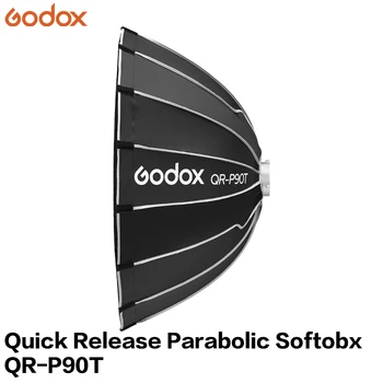 Godox Softbox Accessories QR-P90T 90CM Quickly Release Parabolic Softbox for Video LED Light Live Broadcast Bowens Studio Flash detail image