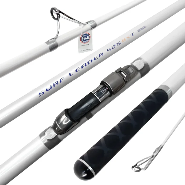 Seasir wholesale   3 Sections carbon hard big game 3.9M 4.2M 4.5M travel Surf beach Spinning Casting Fishing rod