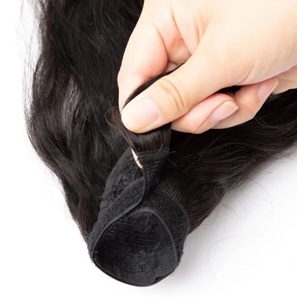 Extension que-de-cheval clip en cheveux humains naturels ondulée_voghion.com