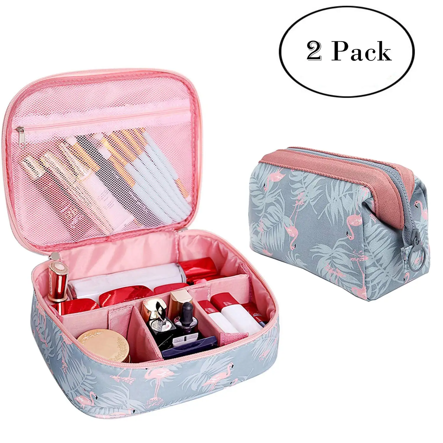 TINSUHG Multicolor Travel Cosmetic Bag with Small Mirror Cosmetics Travel  Toiletry Kit Travel Toiletry Kit MULTICOLOR - Price in India