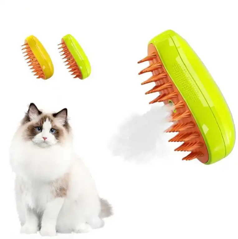 Handheld Hair Steamer With Pet Spray Massage Comb For Removing Tangled