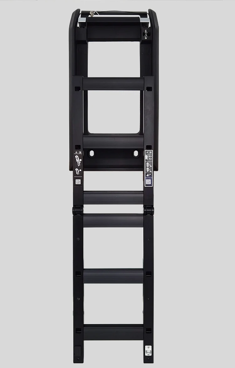 Foldable Side Door Ladder Aluminum Alloy Deployable Side Window Ladder for Land Rover Defender 90 110 Roof Side Ladder supplier
