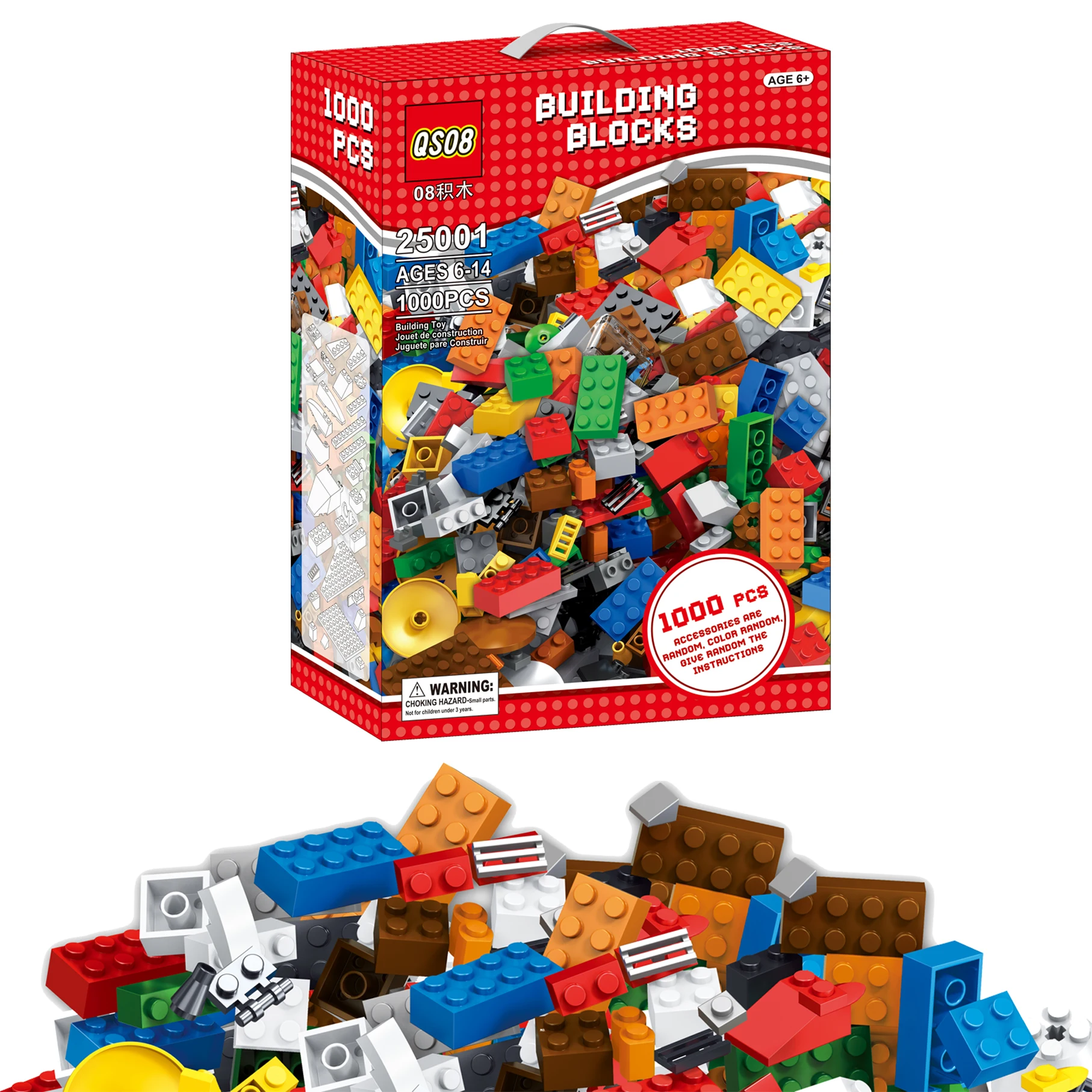 1000pcs Building Block Bricks Set Professional Lower Price Classic ...