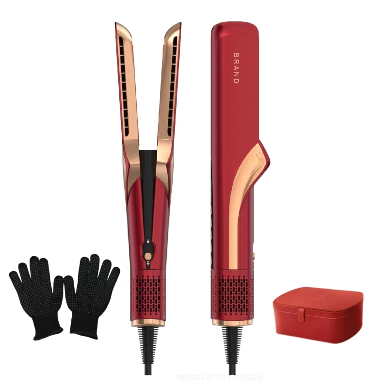Negative Ion Hiar Straightener September Hot air Styler Iron Function One Step 2 in 1 Hot Hair Styler for Salon