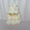 Tocado de árbol de Navidad blanco