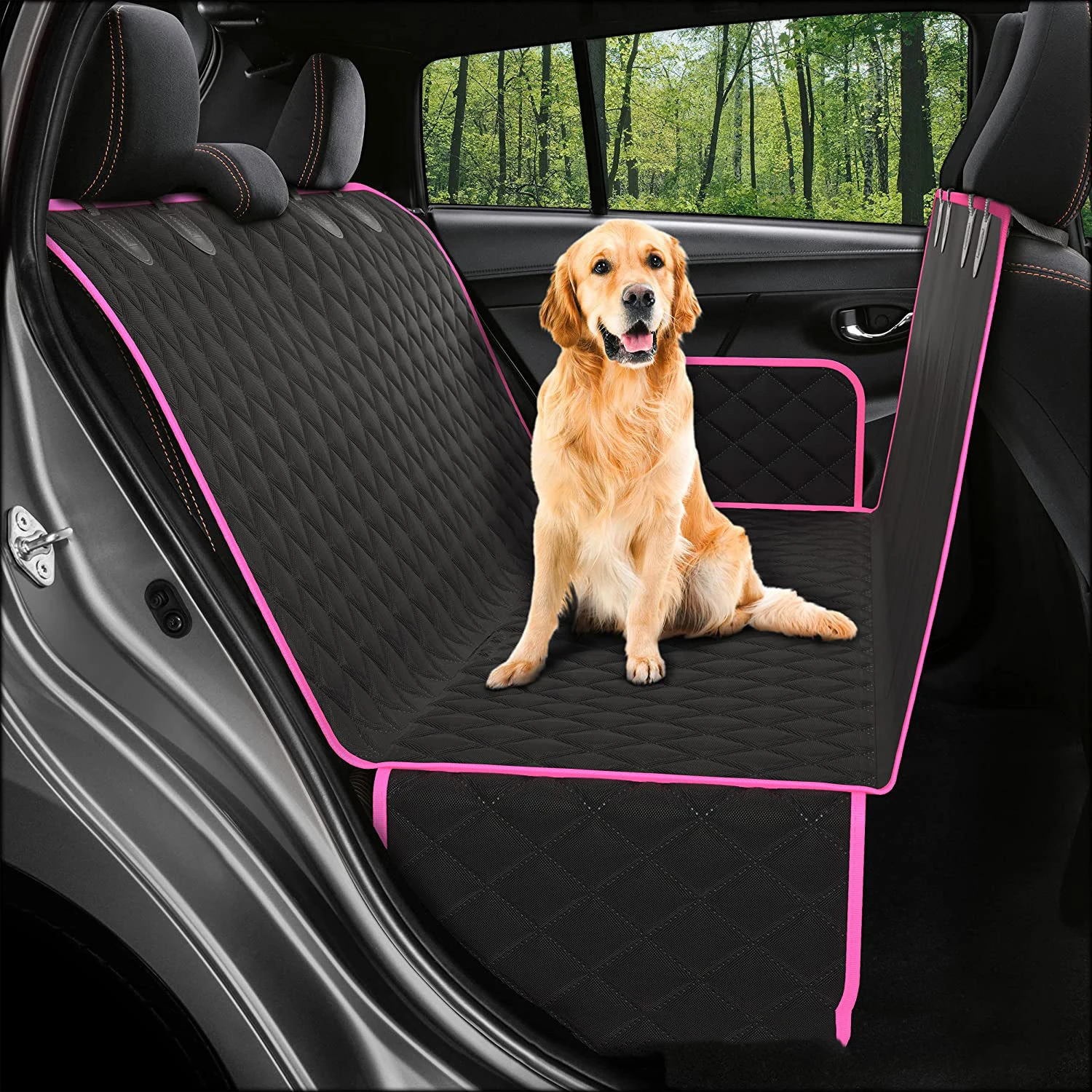Coprisedile per Cani Bench per Sedile Posteriore, 100% Coprisedili Auto per Cani, Coprisedile Posteriore Resistente e Antiscivolo per Cani, Lavabile e Compatibile con Auto, Camion e SUV * per Auto
