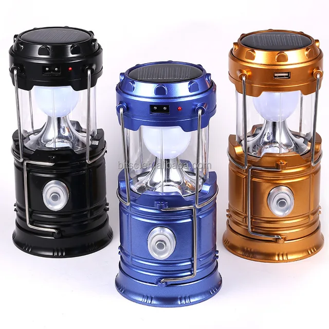 Outdoor Solar Lantern Emergency Portable Camping Lamps USB Rechargeable Led Camping Lamp
