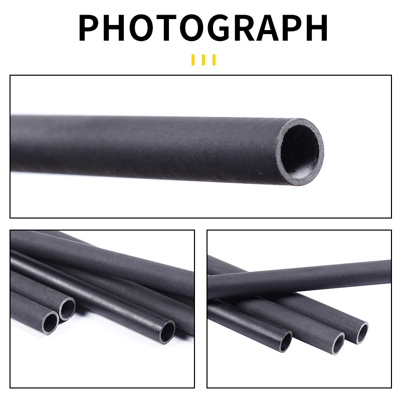 SPG Hunting 7.8mm Mixed Carbon Arrow Shafts 30 Inch Spine 500 Archery Recurve Bow Shooting Fishing Replacement Fiber Rod