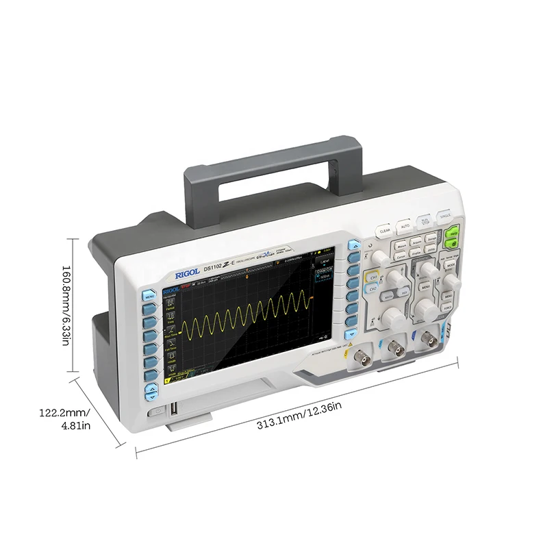 DSO8202E,200MHz Bandwidth 5.6 Inch TFT LCD Hantek Oscilloscope