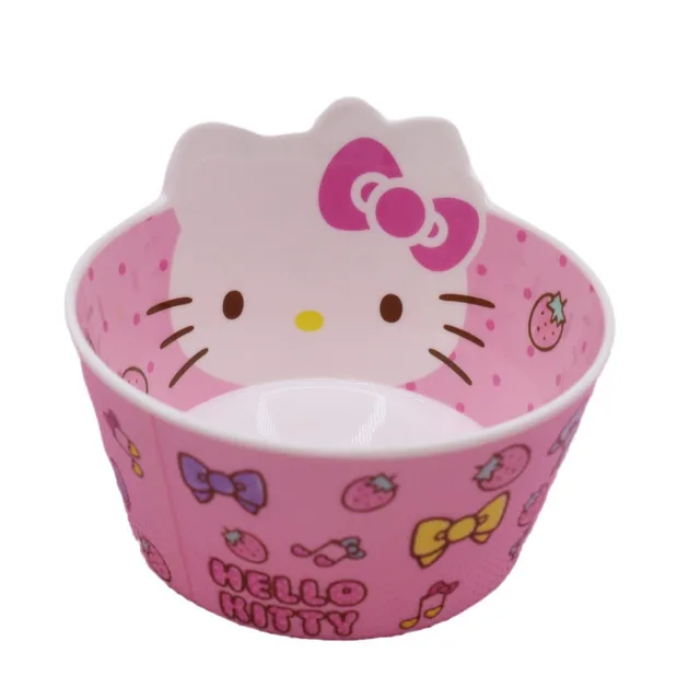 Quality Guarantee Hello Kitty Ramen Bowl Green Pink Grey Melamine 5 Inches Bowl Non Ceramic Round Kids Bowl Made In China