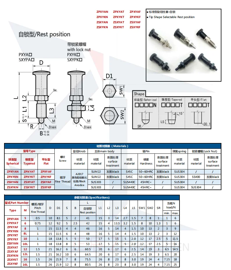 product professional precision indexing plunger plungers with rest position-39