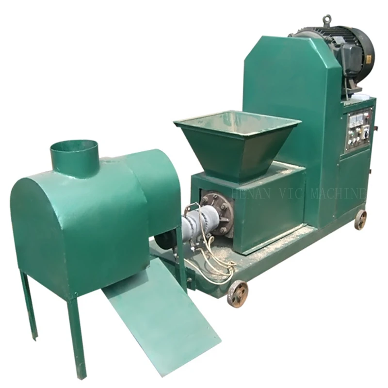 Charcoal briquette making machine