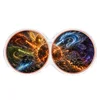 Two coins inside the shell