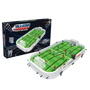ITTL Hand-Pulled Small Football Table Game Educational Board Toy for Kids Plastic Two-Player Sport with Music