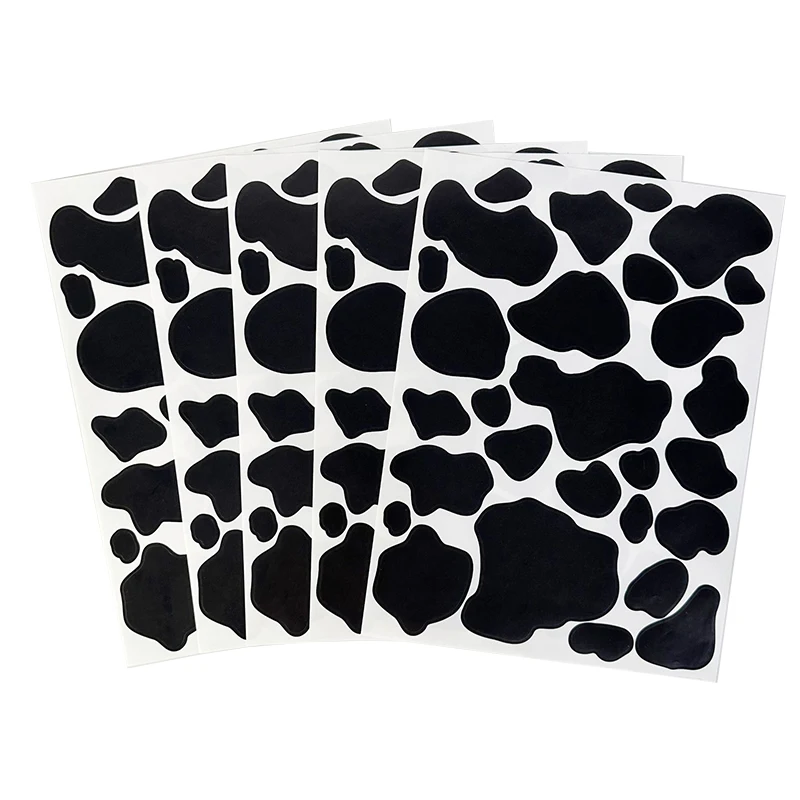 28Pcs Cow Print Stickers, Cow Spot Wall Stickers Vinyl Wall Decals