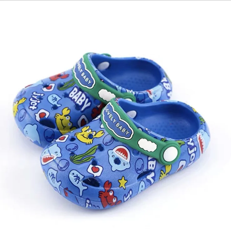 Домашняя обувь EVA для мальчиков и девочек мягкие Нескользящие летние детские пляжные Тапочки