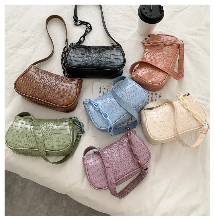 Source 2022 Hot Sale Fashion Trends Shoulder Bag For Ladies Crocodile  Leather Handbags Women Bags on m.