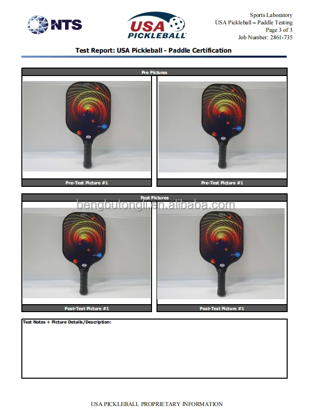 Glass Fiber Pickleball Paddle USAPA Approved Pickleball Racket PP ...