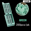 Green 250pcs/box Rectangular hole