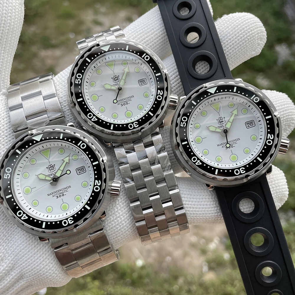 ホワイトダイヤルSD1975 STEELDIVEブランド47.5MMケースセラミック