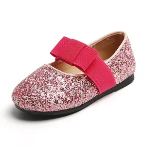 Toddler Girls Dress Shoes Ballet Mary Jane Flats Princess Shoes Girls Glitter Mary Jane Ballerina Flat Kids Dress Shoes