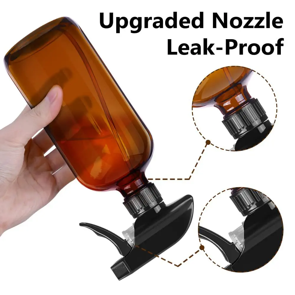 Amber Foam Soap Dispenser Luxury 250 ml Airless Foam Bottle Wide Mouth Glass Hand Soap Bottle With Foaming Pump Dispenser