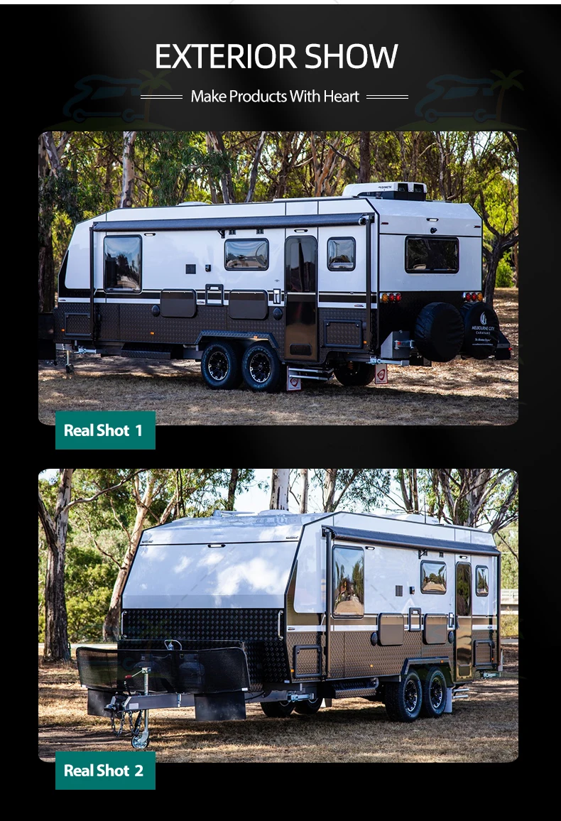 Sunrise Rv Travel Camper Expanding Double Axle Off Road Hybrid Camper