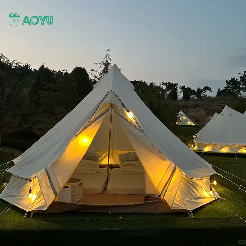 Outdoor Glamping Camping Tent for 8 Persons - Durable & Portable