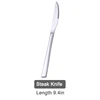 Cuchillo para carne plateado