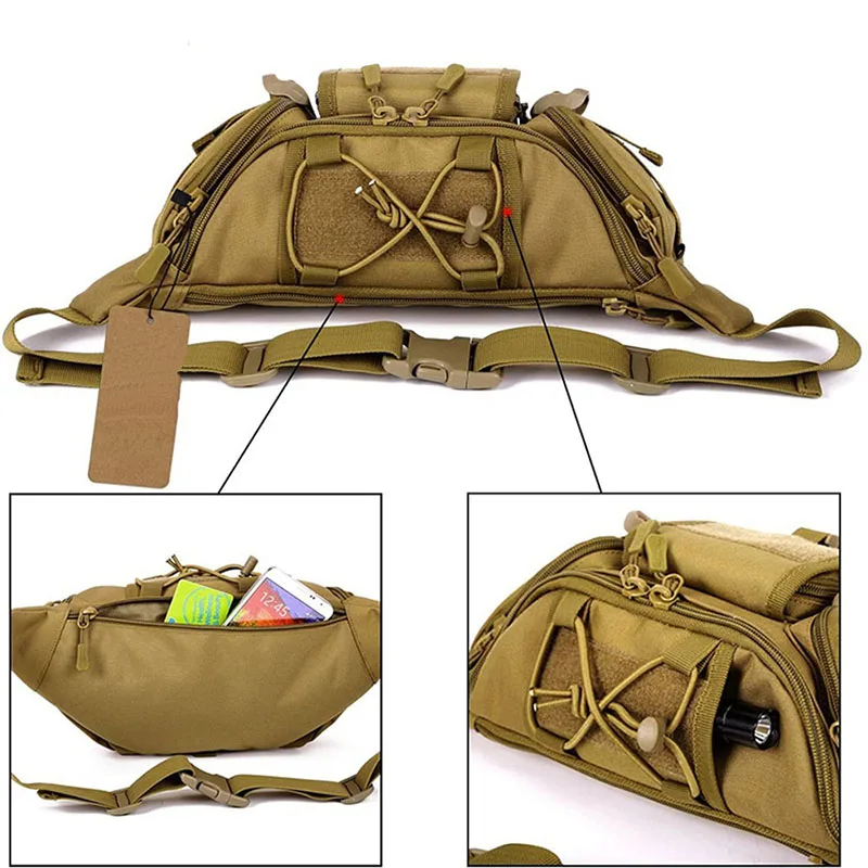 China Factory Wholesale Assault Training Bag Premium Quality Tactical Waist Bag Outdoor Hiking Tactical Daypack