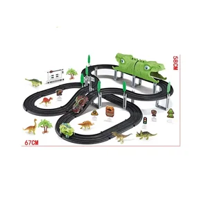 DIY Electric Road Traffic Track Rail Set Boys Plastic Electric Car Toys Light Sound Effects Truck Enthusiasts ITTL 1:20 Scale