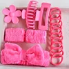 7#rose red toiletry belt 16-piece set