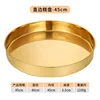 45cm straight round plate (gold)
