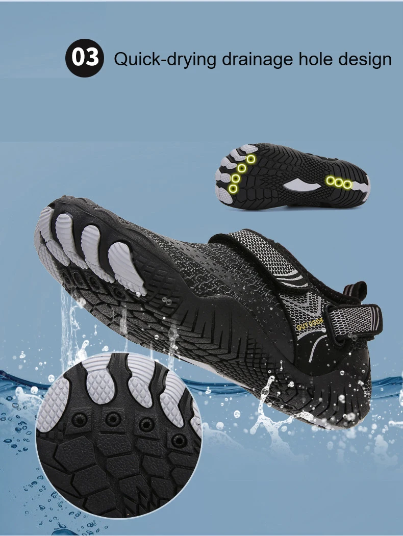 Children Anti Slip 5 Fingers Wading Shoes Beach Aqua Shoes Quick Dry Barefoot Upstream Surfing Slippers Hiking Water Shoes Kids